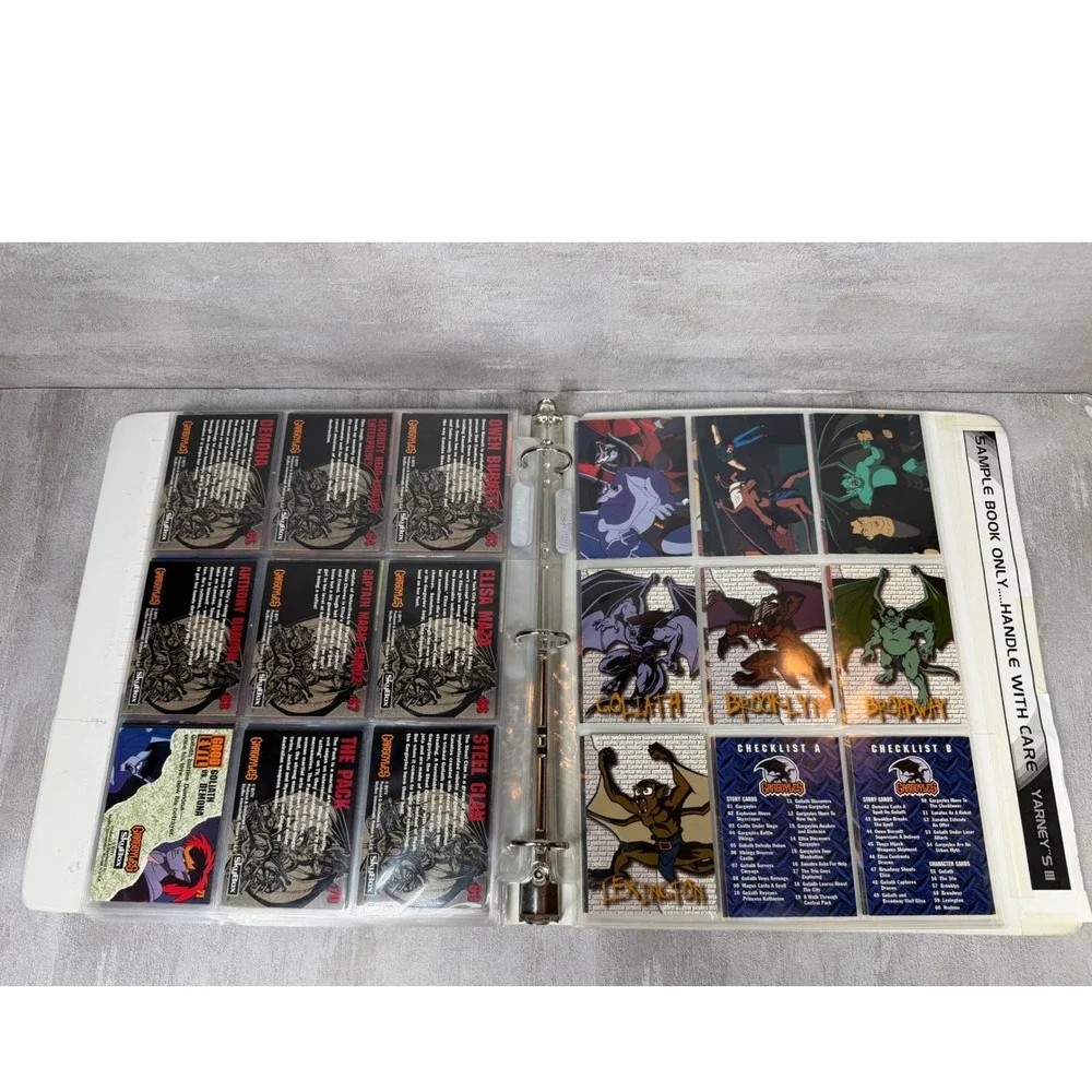 1995 SkyBox Gargoyles Salesmans Sample Binder Complete Set Pop Ups Promo Book